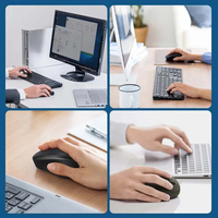 Souris sans fil ergonomique rechargeable 2,4 GHz aux couleurs Morandi, compatible Bluetooth pour PC, Android et iOS, adaptée aux ordinateurs portables