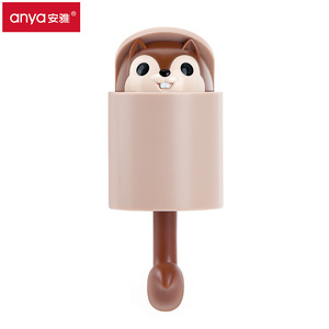Squirrel Wall Hook Brown Self Adhesive Creative Coat Hat Holder - Product Image 3