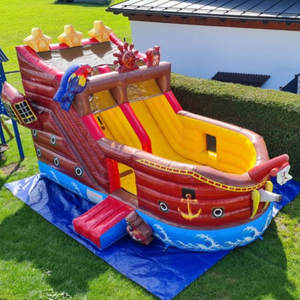 Château <span class=keywords><strong>gonflable</strong></span> Pirate Ship Piratenschiff Hpfburg, château <span class=keywords><strong>gonflable</strong></span> extérieur <span class=keywords><strong>XXL</strong></span> Hupfburg - Product Image 1