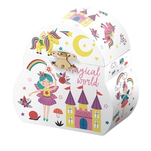 Boîte à musique en bois à manivelle avec ballerine et princesse <span class=keywords><strong>de</strong></span> <span class=keywords><strong>dessin</strong></span> <span class=keywords><strong>animé</strong></span>, musique personnalisable pour petites filles - Cadeau d'anniversaire - Product Image 6