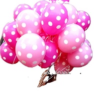 Ballon en latex écologique de 12 pouces, 3,2 g, imprimé à pois, plus résistant, idéal pour toutes les occasions