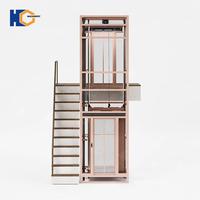 Ascenseur hydraulique pour maison résidentielle, petit ascenseur panoramique électrique pour maison