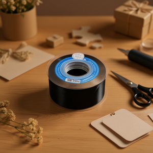 Ruban en satin Ilan 3,8 cm 25Y noir pour la création de décorations - Product Image 2