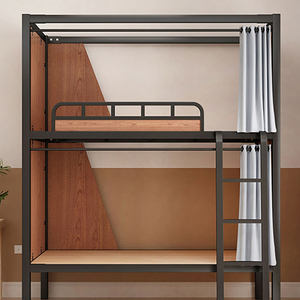 Steel and Wooden Capsule Bunk <b>Bed</b> for Adult Visitors Hostel Sleeping <b>Underbed</b> Cabinets Solid Wood Metal Twin <b>Bed</b> - Product Image 6