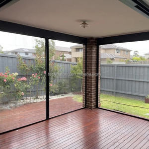 <span class=keywords><strong>Mosquitera</strong></span> retráctil de diseño moderno para puerta, ventana, perfil de aluminio rodante, malla de rodillo para insectos plisada de empuje deslizante, poliéster - Product Image 3