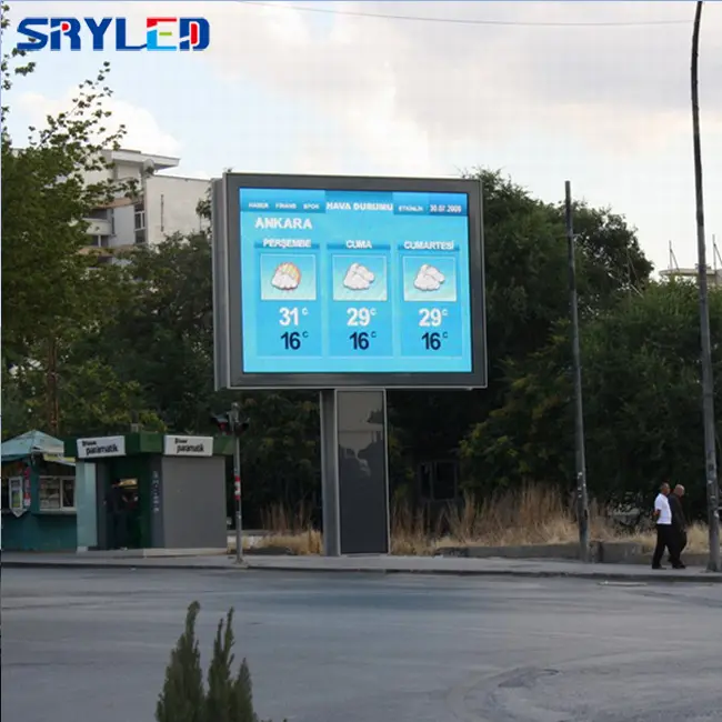 Painel de led para propaganda de rua, à prova d' água, exterior, painel de tela de bilhar, smd, fixo p5 p6, display led