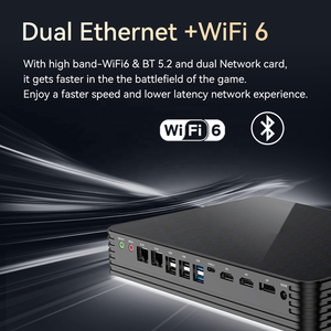 คอมพิวเตอร์ตั้งโต๊ะขนาดเล็ก Ryzen 9 R9 5900HX Radeon 6600M แรม 64GB DDR4 ความจุ 2TB NVME WiFi6 รองรับ 4K UHD HTPC สำหรับสำนักงานและเล่นเกม รุ่น X95 AMD PC - Product Image 3