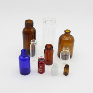 3ml 5ml 8ml Empty <b>Mini</b> Clear Glass <b>Bottles</b> for Lab Chemical Cosmetic Packaging with Screen Printed Rubber Stopper Bulk Sale - Product Image 5