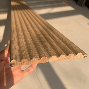 Panneau de Grillage Décoratif pour Mur et Plafond Intérieur en Bois avec Base en Bois <span class=keywords><strong>Lamellé</strong></span>-<span class=keywords><strong>Collé</strong></span> à Jointures à Doigts - Product Image 1