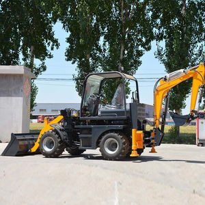 3.5 tonnes 4 en 1 godet pelle rétrocaveuse chargeur diesel 4X4 pelle rétrocaveuse avant ingénierie, jardin et utilisation agricole - Product Image 1