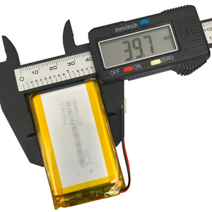 빠른 배송 Un38.3 인증 리튬이온 폴리머 배터리 3.7V 2000mAh 3.7Wh 리포 704060 리튬이온 배터리 - Product Image 1