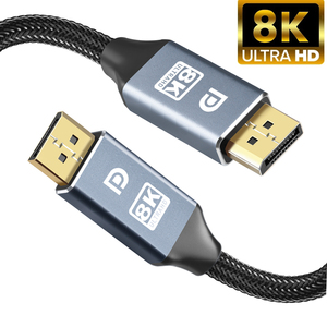 Câble <span class=keywords><strong>DisplayPort</strong></span> 1.4 DP vers DP de 1m, 2m, 5m, 8K, 4K, <span class=keywords><strong>144Hz</strong></span>, 165Hz, <span class=keywords><strong>adaptateur</strong></span> <span class=keywords><strong>DisplayPort</strong></span> pour TV Box, Xbox Series X, projecteurs - Product Image 2