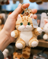 Breloque de sac personnalisée Hibou en tissu peluche, garnie de coton PP parfumé, avec crochet à clipser, pour décoration de sac à dos unisexe, à marge de profit élevée
