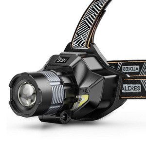 Lampe frontale LED XINSITE 2000mAh rechargeable 20W haute luminosité avec zoom et capteur pour l'exploitation minière et la pêche - Product Image 1
