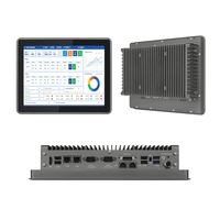 PC industriel à écran tactile tout-en-un Intel 12,1 pouces, PC industriel sans ventilateur, Linux Windows 11, façade IP65, PC embarqués