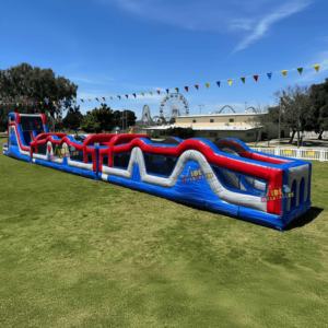 Parcours d'obstacles gonflable directement de l'usine, piste de défi gonflable personnalisée, parcours d'aventure gonflable pour la location d'événements en plein air - Product Image 4