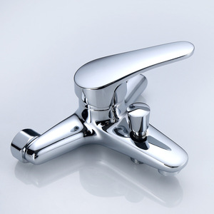 Cartuccia di acqua calda e fredda singola maniglia in ottone cromato doccia rubinetti rubinetti del bagno - Product Image 6