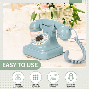 Livre de messages audio Enregistrement vocal Enregistreur téléphonique vintage Téléphone de mariage personnalisé avec messagerie vocale Meilleurs vœux pour la douche nuptiale - Product Image 3