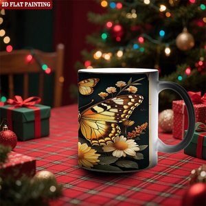 Custom Portrait Print Magic Mug 11oz Frosted Black <b>Ceramic</b> Heat Changing <b>Cup</b> - Product Image 2