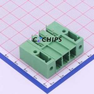 KF2EDGSRM-7.62-3P Plug-in Terminal Block Bent Lead Through Hole,P=7.62mm Board-to-Board / Socket Closed Screw Fixing 1x3P 7.62mm - Product Image 1