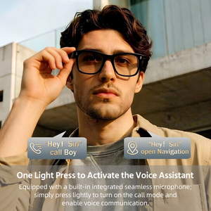 Gafas <span class=keywords><strong>de</strong></span> Sol <span class=keywords><strong>con</strong></span> <span class=keywords><strong>Cámara</strong></span> Inteligente, <span class=keywords><strong>Traductor</strong></span> IA, Grabación <span class=keywords><strong>de</strong></span> Video 720P, IP68 Impermeables, Control Táctil, WiFi, BT, Llamadas Manos Libres - Product Image 3