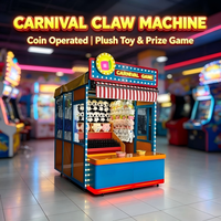 Stand de jeu de lancer d'anneaux commercial pour carnaval, avec lumières LED et prix en peluches, pour usage intérieur et extérieur en parcs d'attractions et fêtes foraines