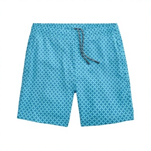 Men's Anti-static Solid <b>Boxer</b> Shorts Quick Dry Knitted <b>Polyester</b>/Cotton Mid-Rise Swimwear - Product Image 2