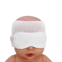 Couvre-yeux jetable pour bébé Masque pour les yeux de photothérapie Tissu élastique non tissé Conception à pois de style uni pour les soins néonatals