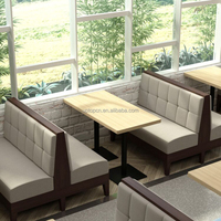 Ensemble de canapés de restaurant modernes en tissu, mobilier pour café et espace de restauration