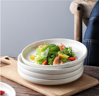 Service de vaisselle de luxe en porcelaine fine (New Bone China) blanc pour hôtels, restaurants et mariages – Assiettes plates et plats de présentation