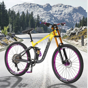 Bicicletta da Downhill da Fabbrica da 26/27.5 Pollici in Lega di Alluminio con Coda Morbida, Cambio a 21 Velocità, Pedali Standard, Freno a Olio e Assorbimento degli Urti - Product Image 5