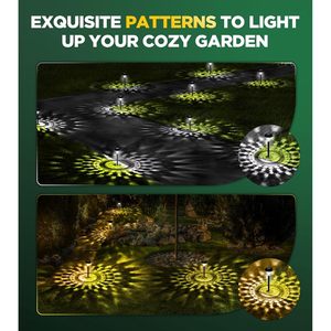 Luces solares para caminos, paquete de 10, color blanco frío, impermeables, para exteriores, encendido/apagado automático, sensor de luz, cuerpo de plástico, del anochecer al amanecer, vida útil de 50000 horas - Product Image 2