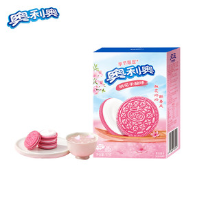 Biscuits Oreo édition limitée 97g, saveur de riz <span class=keywords><strong>fourré</strong></span> à la fleur de pêche, collations exotiques du printemps, vente en gros - Product Image 4