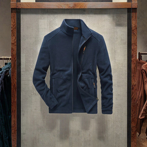 Veste polaire corail polaire de haute qualité pour hommes fermeture à glissière hiver lourd avec fermeture à glissière de qualité - Product Image 2