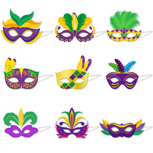 Mascarillas venecianas con purpurina para fiesta de Halloween, novedad de 2023 - Product Image 4