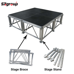 Scène en aluminium facile à assembler Certificat de l'American Welding Society Scène d'assemblage pour événements intérieurs et extérieurs - Product Image 3