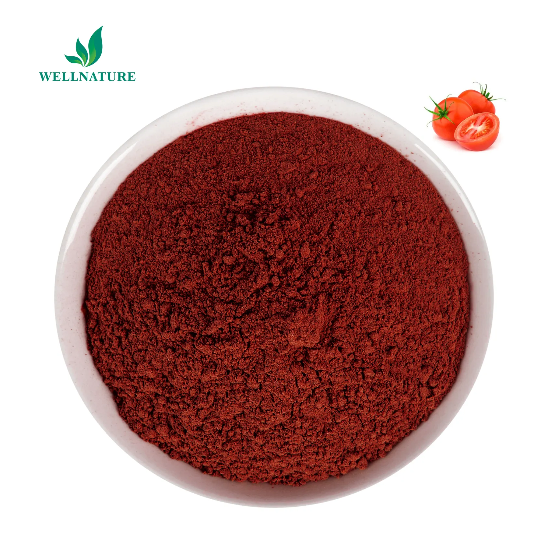 Lebensmittelqualität Kristall-Tomaten-Extraktpulver farblose Carotinoide weißer Tomaten-Extrakt Hautgehänge 5% Lycopenextrakt