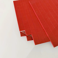 Coussinets adhésifs en mousse EVA rouge, coussinets souples avec colle, matériau de protection amortissant pour l'emballage et l'expédition, séparateurs de verre