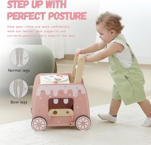 Home-style Multifunctional Wooden Toddler <strong>Walker</strong>. QW0001 - Product Image 2