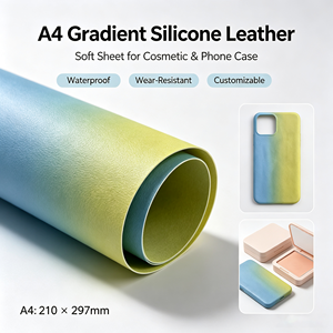 Cuero Sintético Jemery con Relieve de Grano Degradado 3D, Hoja <span class=keywords><strong>A4</strong></span>, Color Personalizado, para Decoración de Áreas Pequeñas - Product Image 3