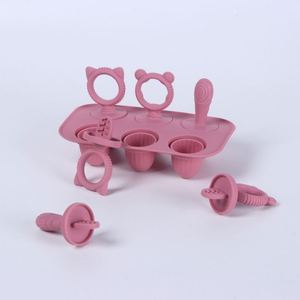 Molde de silicona reutilizable y portátil para helados y paletas de bebé, para snacks de dentición - Mordedores de bebé para refrescar y masticar - Product Image 3