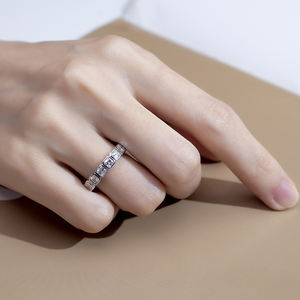 Anillo de Diamantes Asscher de Plata 925 Messi Jewelry MSR-1390 - Product Image 5