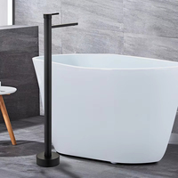 Robinet de sol pour salle de bain, robinet de baignoire autoportant en laiton