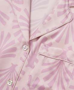 Conjunto de Pijamas de Satén para Mujer, Estilo Estampado, Ropa de Dormir con Cintura Elástica, Ropa de Casa Transpirable, Ropa de Primavera para Dama - Product Image 3