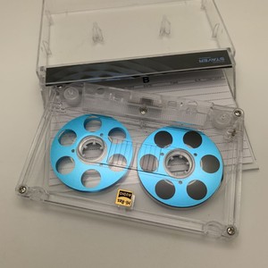 Cinta de audio al por mayor personalizada con carcasa transparente, estilo bobina abierta, con núcleo metálico, 50 minutos, Tipo I, para grabación y regalos - Product Image 4