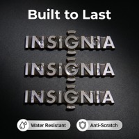 Etiqueta de Metal Impermeable Personalizada con Logotipo en Relieve, Placa de Identificación de Aluminio con Autoadhesivo