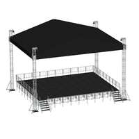 Système portatif en métal d'alliage d'aluminium de podium de botte d'éclairage d'étape d'événement de concert élégant pour l'affichage