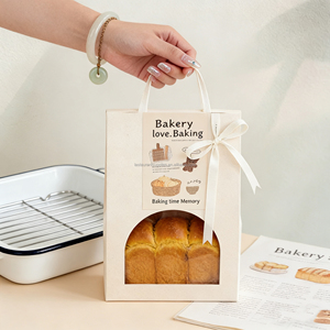 Sacs à pain en papier kraft brun bon marché, vente en gros, acceptation de la personnalisation, sacs en papier alimentaire résistants à la graisse - Product Image 3