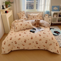 Ensemble de literie pour enfants en patchwork moderne personnalisé en gros drap de lit et housse de couette pour enfants style tissé