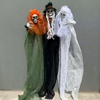 Nouvelles décorations d'Halloween style américain pour maison hantée chinoise, accessoires de costume de squelette, effrayant pour les fêtes et les farces